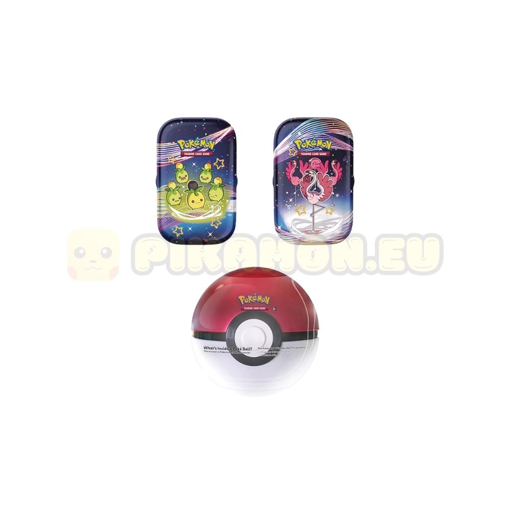 Pokémon TCG: Sam's Club Paldean Fates Pokémon Poke Ball + Two Mini Tin –  Pikamon
