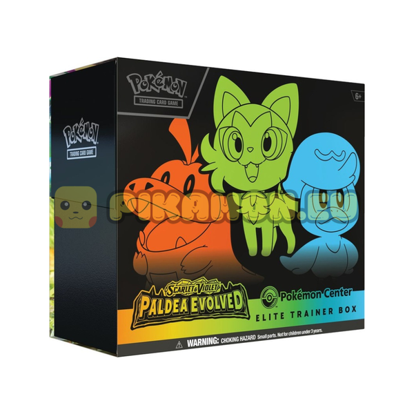 Pokémon TCG Paldea Evolved Pokémon Center sealed Elite Trainer Box – English (SV02)