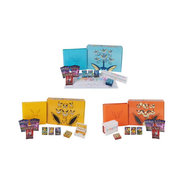 Pokémon Eevee GX Gift Box - Vaporeon / Jolteon / Flareon Box 2024 Box Set - Simplified-Chinese