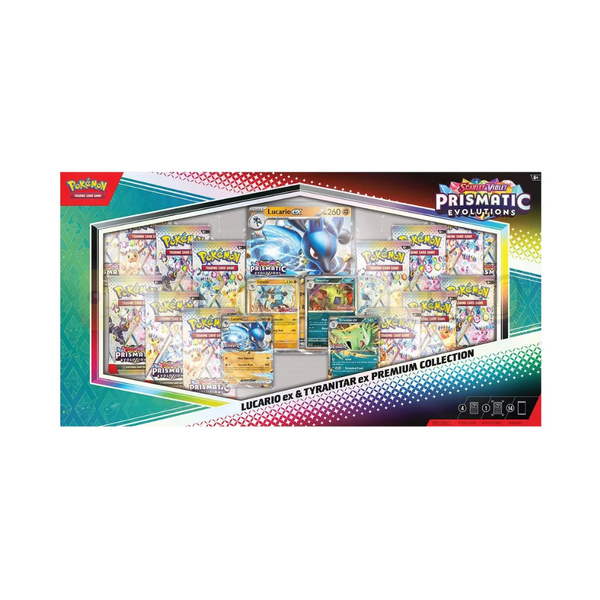Pokémon TCG: Prismatic Evolutions Lucario ex & Tyranitar ex Premium Collection - English