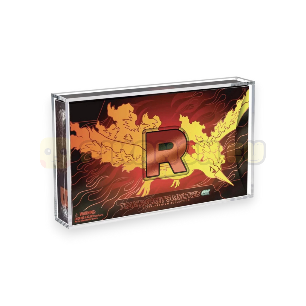 Heimdall® Team Rocket's Moltres ex Ultra-Premium Collection (UPC) Acrylic Display Case – Rhino Strength