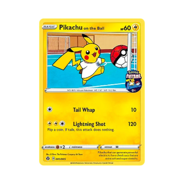 Pokémon Pikachu on the Ball (FUT20 001) English 🇬🇧 Futsal Promo Card