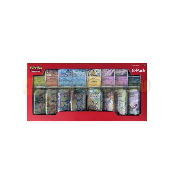 Pokémon TCG: Prismatic Evolutions - Costco 8-Pack Mini Tin Box Set - English