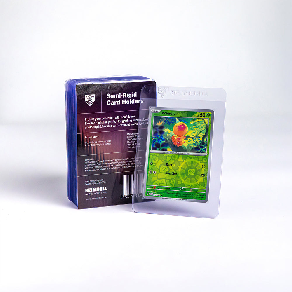 Heimdall® Semi-Rigid Card Holders – 50 Pack
