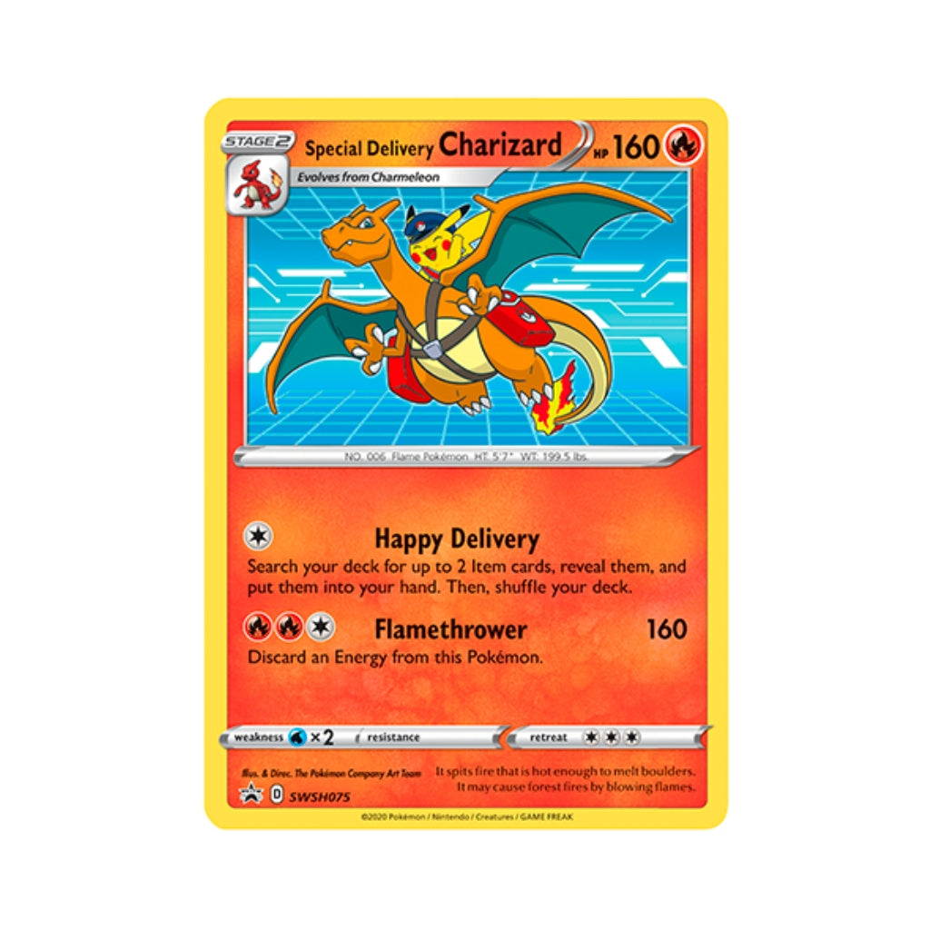 codes for special delivery charizard are starting to... Special Delivery Charizard (SWSH 075) – Pikamon