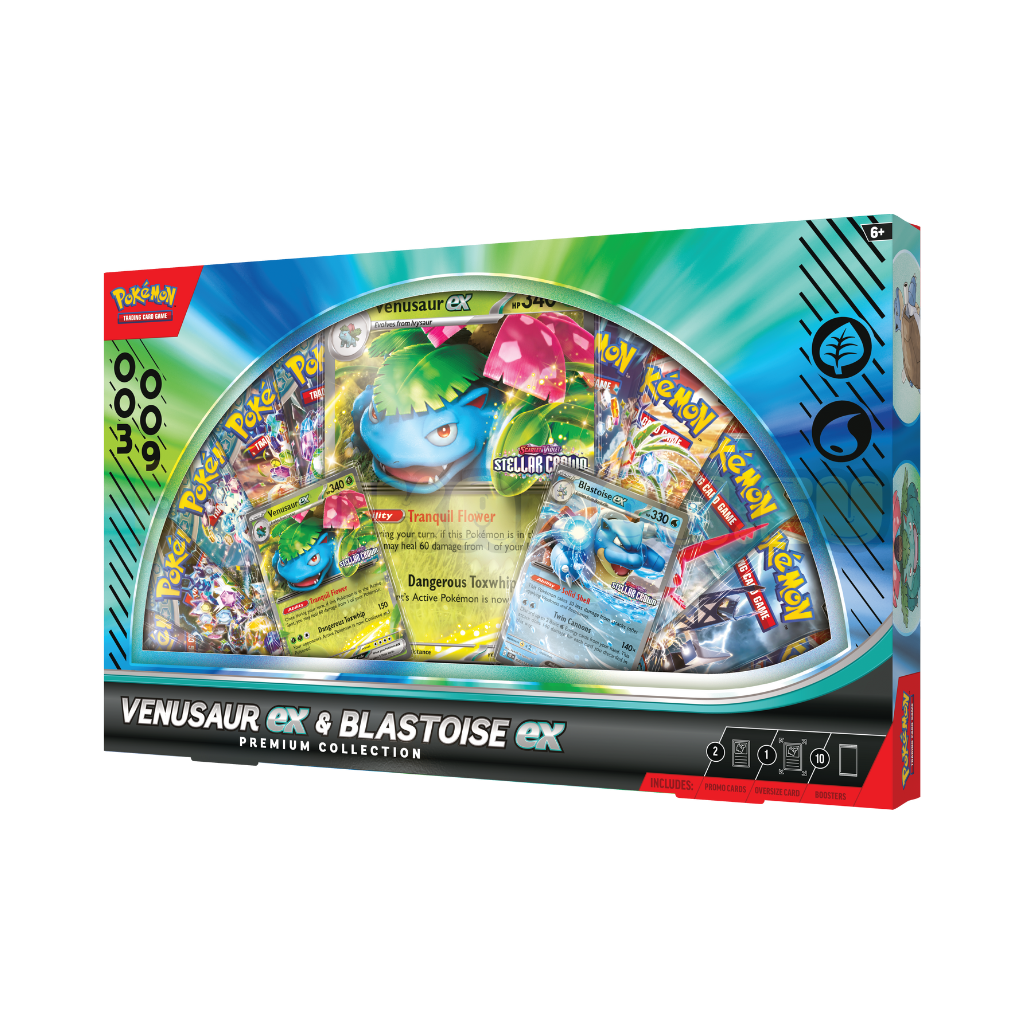 Pokémon TCG: Venusaur ex & Blastoise ex Premium Collection - English